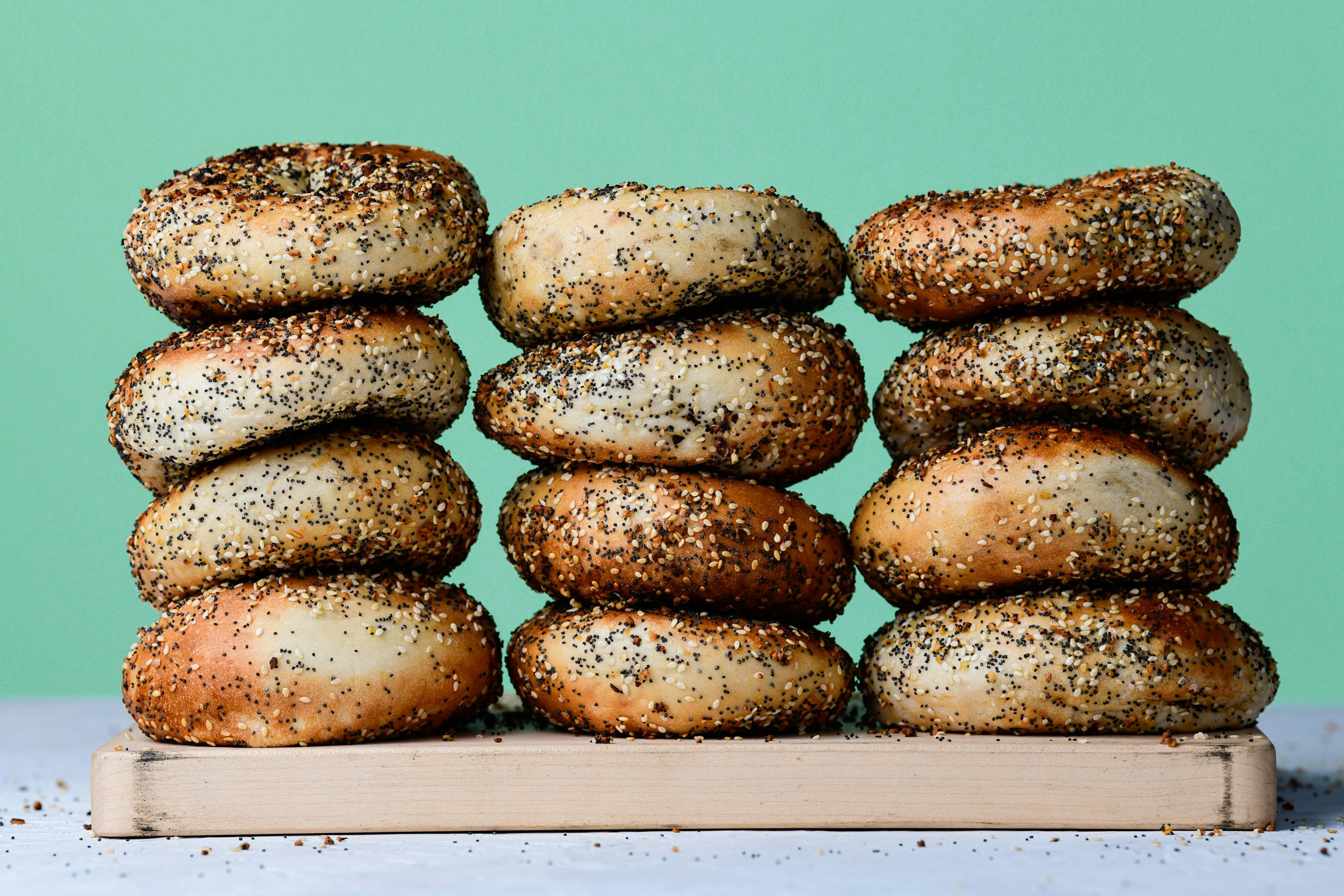 Breakfast bagels at Black Seed Bagels
